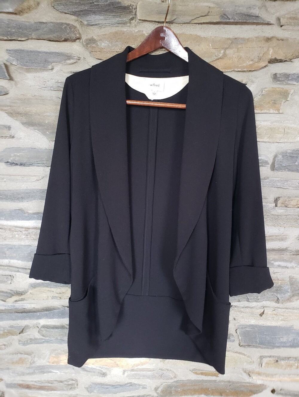Aritzia Wilfred Chevalier Blazer Black Small/4